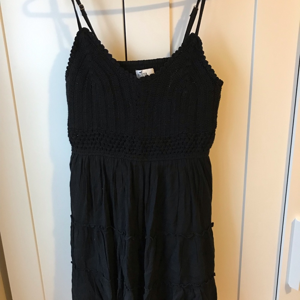 Hollister | Black Crochet Dress